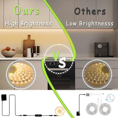 Aalnfe 30 FT Warm White Led Lights Strip Rope Lights for Easter Ramadan Eid Mubarak Decorations Housewarming Party Indoor Decor Cuttable Strip Lights for Baby Room Bedroom Living Room Ceiling Wall