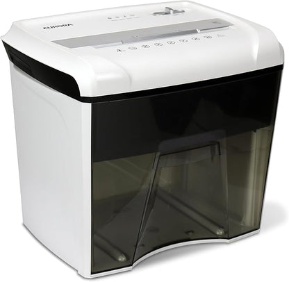 Aurora Desktop Style High-Security Anti-Jam 12-Sheet Micro-Cut Paper and CD/Credit Card/Junk Mail Shredder with 1.8 Gallon Pullout Basket/Security Level P-4