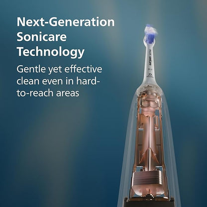 Philips Sonicare 6700 Series Electric Toothbrush - Next-Generation Sonicare Technology, Pressure Sensor, 9 Brushing Settings, SmarTimer, BrushPacer, 21-Day Runtime, Travel Case, Purple, HX7417/04