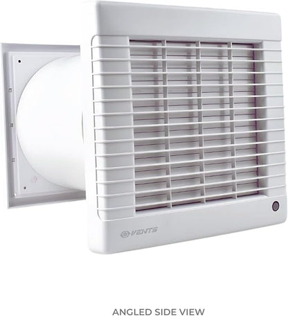 VENTS-US GK 150 MA - Easy to Install 6" Through The Wall Exhaust Fan with 176 CFM - Built to Remove Moisture, Harmful Fumes, Vapors, Odors, Humidity, and Common Indoor Air Contaminants