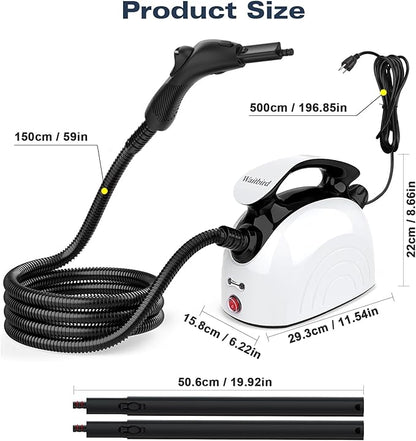 Waitbird Steam Cleaner, Steam Cleaner For Home, Handheld Steamer For Cleaning With 21 Accessories, 248 °F High Temperature, Suitable for Grout, Floor. Sofas, Upholstery, Toys