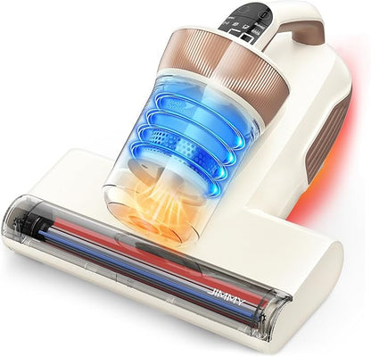 Jimmy Mattress Vacuum Cleaner, Bed Vacuum with UV & Ultrasound, High Heating, Smart Dust Sensor, 15Kpa Powerful Suction, Lightweight, Deep Clean Dust and Pet Hair in One Go(BX6 Lite, Corded)