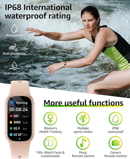 Asmoda Fitness Tracker (Answer/Dial Call), Smart Watch with 1.47" HD Touch Display, 130+ Sport Modes Activity Tracker with Sleep Monitor, IP68 Waterproof Tracker for Android&iPhone Women Men