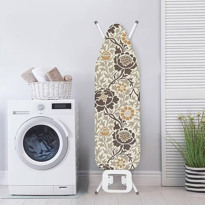 ZCFYGDX Elastic Ironing Board Covers Standard Size, William Morris Prints Ironing Board Straps/Cover and Fastener 14x45 Inch, Strongly Breathable and Doesn't Retain Moisture, Easy Installation