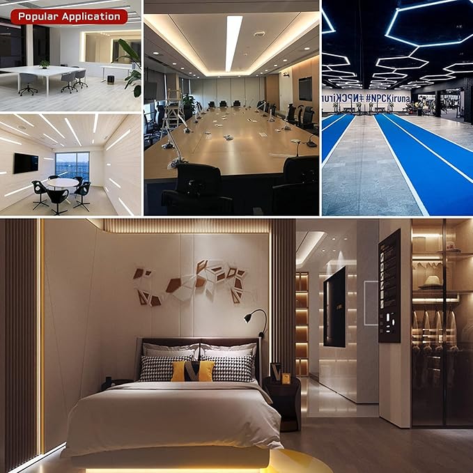 TUNICHX COB LED Strip Light DC12V LED Strip Flexible Super Bright LED Strips 9W/m 2x16.4FT Natural White 4000K CRI 90+ 480LEDs/m High Density Uniform Light for Home Decor No Adapter or Controller