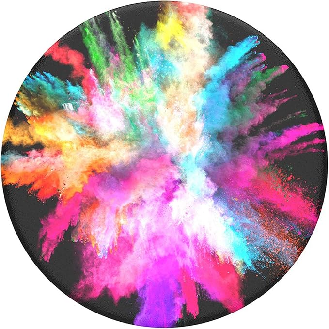 PopSockets: Phone Grip with Expanding Kickstand, Pop Socket for Phone - Color Burst Gloss