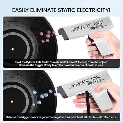 Kylazer Anti Static Gun | Static Eliminator | Static Neutralizer Gun | Static Electricity Remover | Film Cleaning | Lens Dusting|White