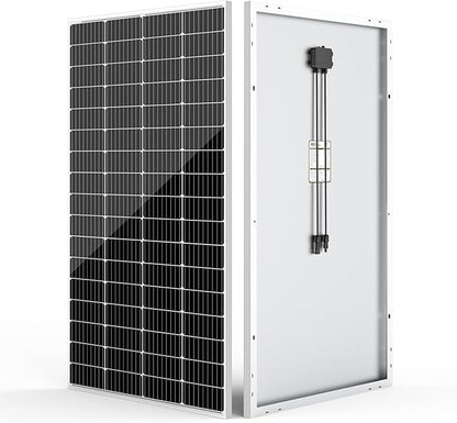 HQST 200W Solar Panel, 9BB Monocrystalline Solar Panels with 25% Efficiency, Grade A+ Cells, IP65 Rating for RV, Camper Van, Trailer, Marine, Home Rooftop, Off Grid
