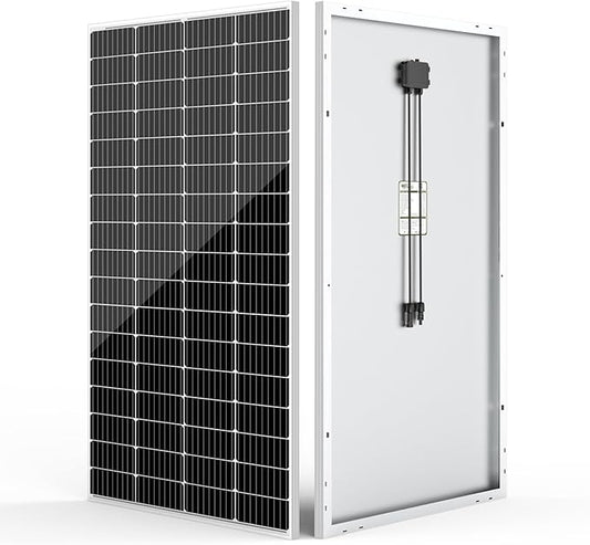 HQST 200W Solar Panel, 9BB Monocrystalline Solar Panels with 25% Efficiency, Grade A+ Cells, IP65 Rating for RV, Camper Van, Trailer, Marine, Home Rooftop, Off Grid