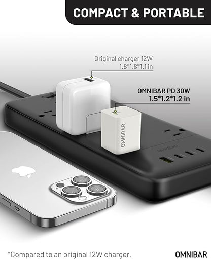 30W USB C Charger,GaN Fast Wall Charger Block,PD3.0 PPS USB-C Power Adapter for Google Pixel 9/9 Pro/9 Pro XL/8/8a/8 Pro/iPhone 16/15/14/13 and More Series, Galaxy, iPad, Compatible with MagSafe,White