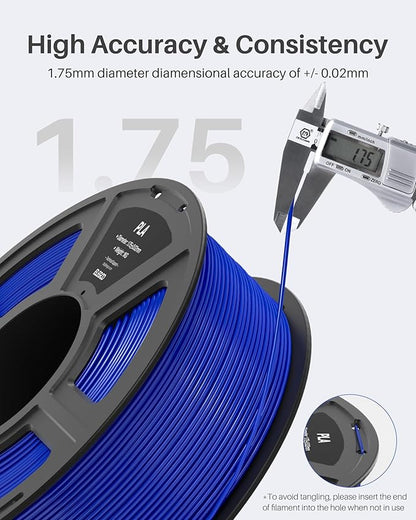 ELEGOO PLA Filament 1.75mm White 4KG, 3D Printer Filament Dimensional Accuracy +/- 0.02mm, 4pcs 1kg Spool(2.2lbs) Fit Most FDM 3D Printers