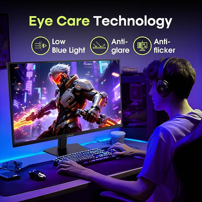Amzfast 27 Inch Gaming Monitor 200Hz WQHD 2k 2560 x 1440p Monitor, Built-in Speakers, 1ms G-SYNC Compatible, HDR400,132% sRGB, VESA 100x100 Fast IPS Monitor with HDMI 2.0 x 2 & DP 1.4 x 2, AMZG27F5Q