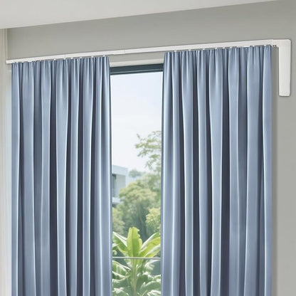 Lemoeyes Electric Curtain Track, Retractable Motorized Curtains Rod within 7.2ft, Automatic Curtain Opener with Smart/Manual Control, Smart Curtains System for I-Rrail and U-Rail (Within 7.2ft)