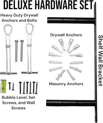 Bendy3D Solutions 16" Tonal Accessory Shelf - (Black, 16" Shelf - 4 Mounts)