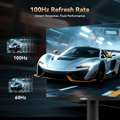 27 Inch Computer Monitor - Fast IPS 2K QHD 2560 x 1440 Desktop Monitor 100Hz FreeSync 100% sRGB TÜV Eye Care PC Gaming Screen Support Vesa Height/Tilt/Swivel/Pivot for Office Work (HDMI 2.0 & DP1.4)