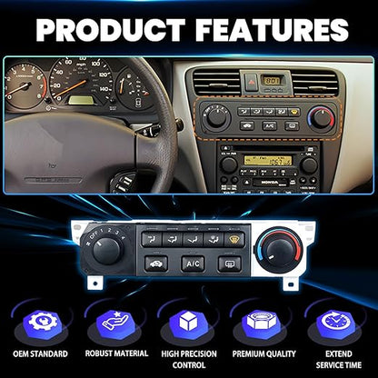 599-268 Climate Control Module - Compatible with 1998-2000 Honda Accord & 1998-2004 Honda Odyssey - A/C Heater Panel Replacement 79600-S84-A01ZA