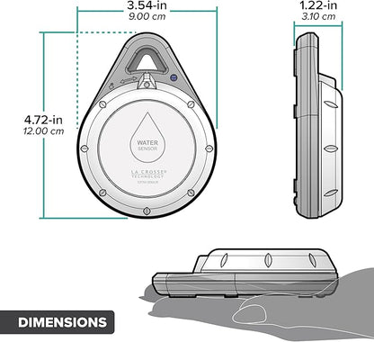 Leak Geek Spot Detection Wi-Fi Alert System with The Bridge Gateway and 3 Water Leak Spot Detection Sensors