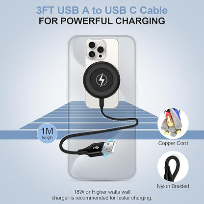 Samsung S25 Wireless Charger Fast Charging Pad Android Charger for Samsung Galaxy S25 Ultra/S24/S23/S22/S21/S20/iPhone 15/16 Pro 15W Fast Wireless Phone Charger Station for Pixel 9a/9 Pro xl/8a/8/7a/6