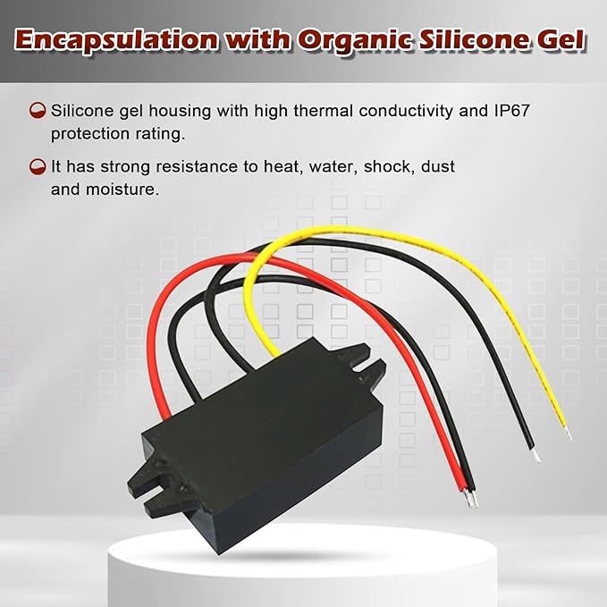 DC 12V Step Up to 24V Boost Converter 50A DC Voltage Regulator Power Converter Waterproof Module Transformer for Golf Cart Club Car
