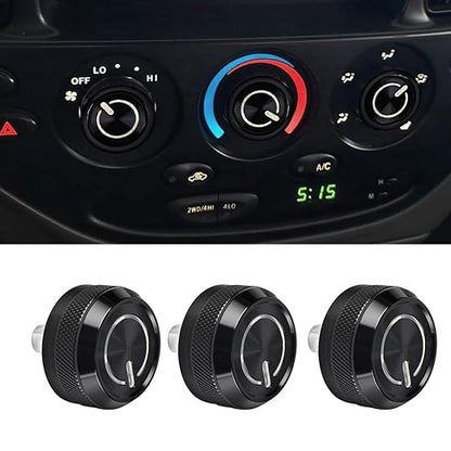 Xomzema 3Pcs Upgraded Control Switch Knob for Toyota Tundra 2000-2006,Air Conditioning AC Heater Blower Fan Climate Control Knobs Switch Button,Replaces 55905-0C010 559050C010