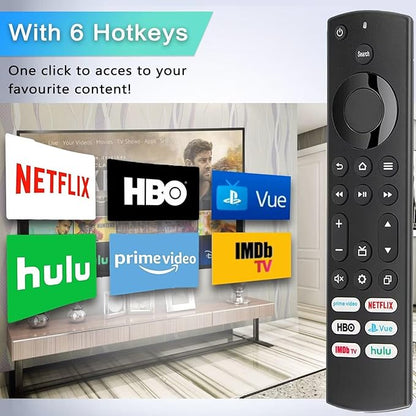 Replacement for Insignia/Toshiba/Pioneer Fire TV Remote, Universal Compatible for AMZ Fire Smart TV Remote (Not for Stick and Cube) with 6 Hot Keys