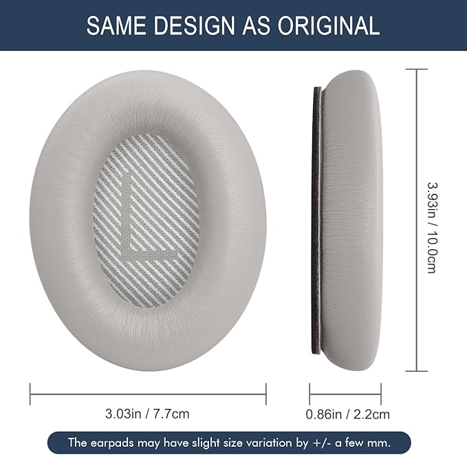 Premium Replacement Ear Pads for Bose QC35 & QC35ii Headphones Made by GEVO - Comfortable Adaptive Memory Foam and Extra Durable - Fits QuietComfort 35 & 35ii / SoundLink 1&2 AE | Sandstone