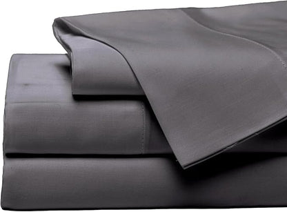 Cozy Earth Luxury Bed Sheet Set - 100% Viscose from Bamboo Fabric, Ultra-Soft & Breathable, Fits Regular & Deep Pocket Mattresses up to 20" - 4 Pieces Twin Sheet Set Charcoal Grey