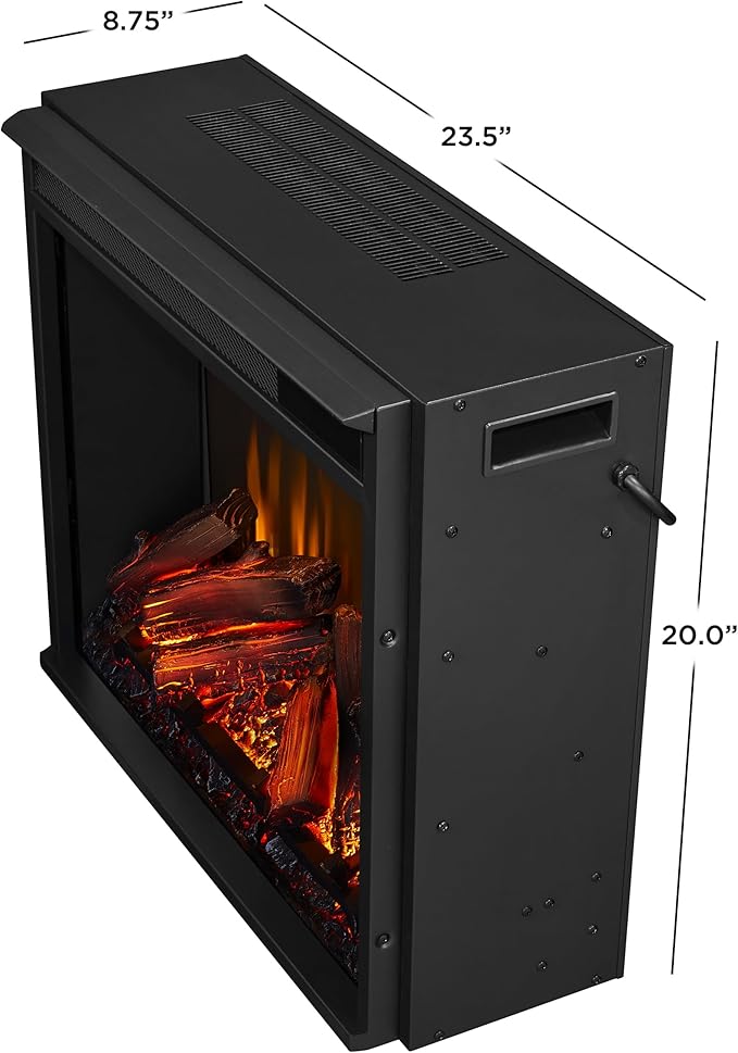 Real Flame Fresno 72" TV Stand with Electric Fireplace in White, Entertainment Center with Electric Fireplace, Living Room TV Stand with Fireplace, fits up to 70" TV
