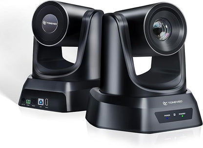 TONGVEO Conference Room PTZ Camera System with 20X Optical Zoom | 1080P 60fps HDMI USB Webcam for Church Streaming Online Video Conference| Compatible with Zoom, OBS | Easy Setup