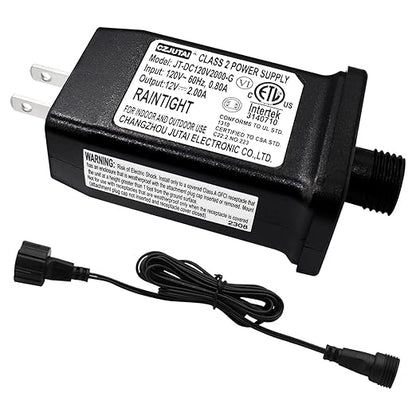 12V 2A Class 2 Power Supply Replacement LED Transformer IP44 LED Light Controller Low Voltage Transformer for Christmas String Light Inflatable Device (12V24W 1PC)