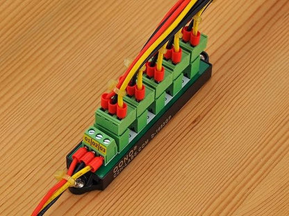 16Amp 300V 3x6 Position Pluggable Terminal Block Distribution Module. OONO D-1653GP