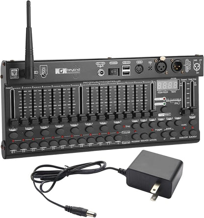 Ygybeyond Wireless DMX 384Controller,384-channel, DMX512, Controller, Dmx-384 Contooller, Stage Lighting Equipment & Accessorie For Dj, Ktv, Large Concert, DMX Light Controller (384 channel DMX-384)