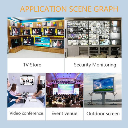 150m HDMI Splitter Extender 1x8 Transmit Remote 1080P Audio Video Over Cat5e/6 Ethernet Mirror 8 Screens Support Loopout Remote 1 in 8 Out for TV