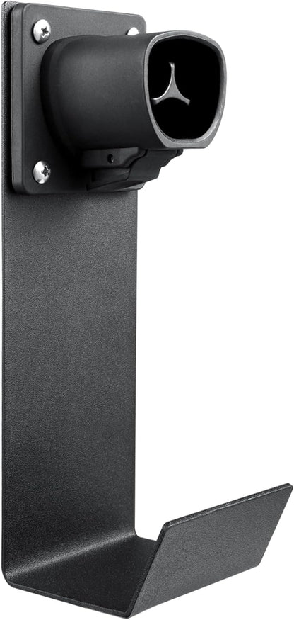 Lectron Tesla NACS Electric Vehicle Charger Nozzle Holster Dock & J-Hook for Cable Management - Tesla Charger Cord Organizer Compatible with Mobile Connector & Wall Connector