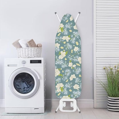 ZCFYGDX Dandelion Flower Print Ironing Board Cover Decor, Resist Scorching & Staining, Easy to Install Resistant Elastic Edges, 3 Nylon Buckle Straps Fasteners, Protective Scorch Cloth Covers Size-XL