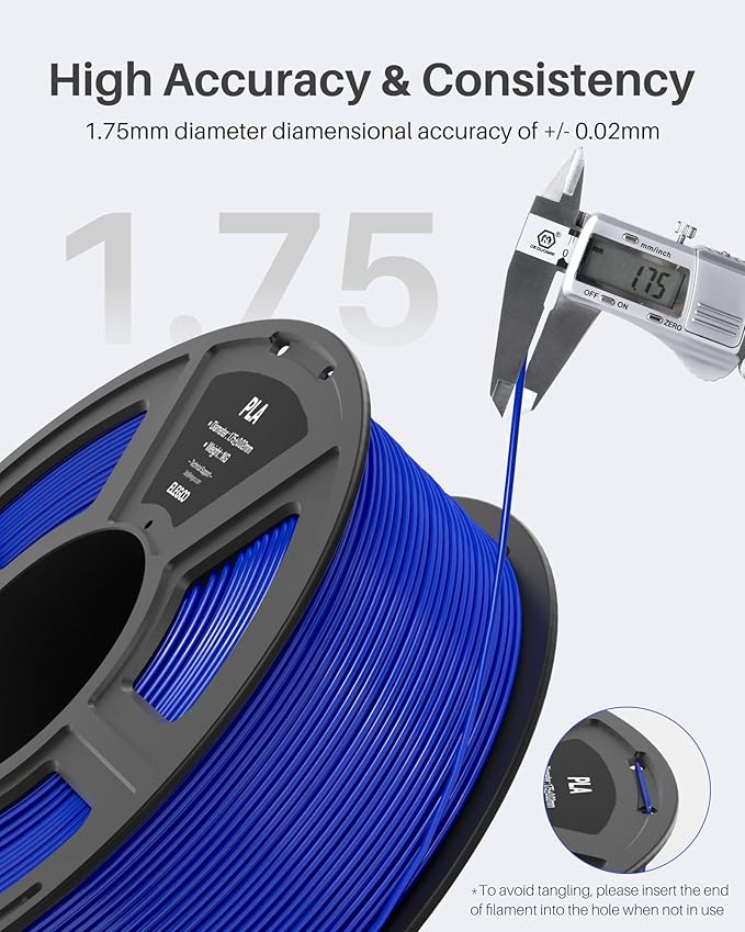 ELEGOO PLA Filament 1.75mm Bundle 4KG, 3D Printer Filament Dimensional Accuracy +/- 0.02mm, 4pcs 1kg Spool(2.2lbs) Fit Most FDM 3D Printers (Pink, Purple, Sky Blue, Sea Green)