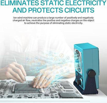 BK001 Ion Blower, Eliminate Static Electricity, Positive and Negative Charge Generator, Neutralization of Ions, Electronic Production and Maintenance of Anti-Static