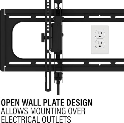 SANUS Preferred Extendable Tilt TV Wall Mount for 42 to 90 inch Screens up to 150lbs - 5.7” Extension Provides Max 12 deg Tilt to Reduce Glare - Easy DIY Install w/Included Hardware - SLT4-B1