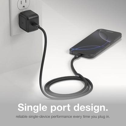 NOCO XGrid X30: 30W USB-C Charger – Single Port GaN Power Adapter with PD 3.0, QC 4.0+, and PPS – Fast Charging with Smart Power Distribution – Foldable Wall Plug, UL Listed