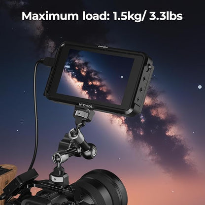 SMALLRIG 7'' Magic Arm with 1/4"-20 Screws & Spring-Loaded Pins, 1.5kg Load Capacity, 360° Dual Ball Head, Non-Slip Design for Cameras/Lights/Monitors/Mics/Phones – 5308