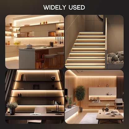 VOEWT LED Strip Lights Daylight White 6000K,32.8ft 110-120V Neon Rope Lights,Flexible Silicone Outdoor Waterproof Neon Strip Lights for Bedroom,Mirror,Kitchen Cabinet, Living Room,Halloween Decor