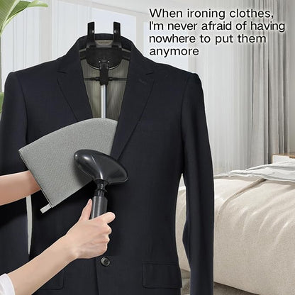 Garment Steamer Rack & Garment Ironing Glove for Steaming Clothes, Clothes Steam Rack, Adjustable StandingGarment Hanger Handled Mini Ironing Board, Hanging Steamer Ironing (Gloves + Clothes rack)