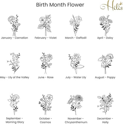 Hilis Personalized Gift Custom Mouse Pad, Personalized Birth Flower, Color and Name. Gaming Office Work Desk Mat, 4 Sizes Mousepad, Office Supplies & Desk Accessories
