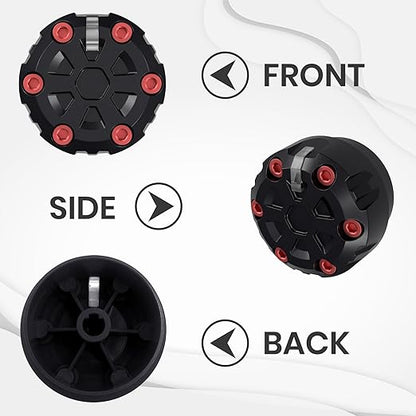 4 Pack - 2nd Gen Tacoma Accessories AC Knob Upgrade - 2005,2006,2007,2008,2009,2010,2011,2012,2013,2014,2015 Tacoma Climate Control Dial Mods Set - for Toyota Interior Replacement Kit
