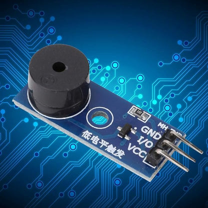 Passive Buzzer Module, 5 Pcs 3. 3-5V Passive Low Level Buzzer Frequency Controllable Sound Module with 3 Pin Control for Electronic Projects