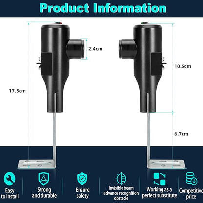 for Genie Garage Door Sensors, GSTB-R STB-BL Safety Sensors (Receiving&Sending), Replacement for Genie/Overhead Garage Door Sensor, Compatible with Genie/Overhead Garage Door Openers Made After 1993