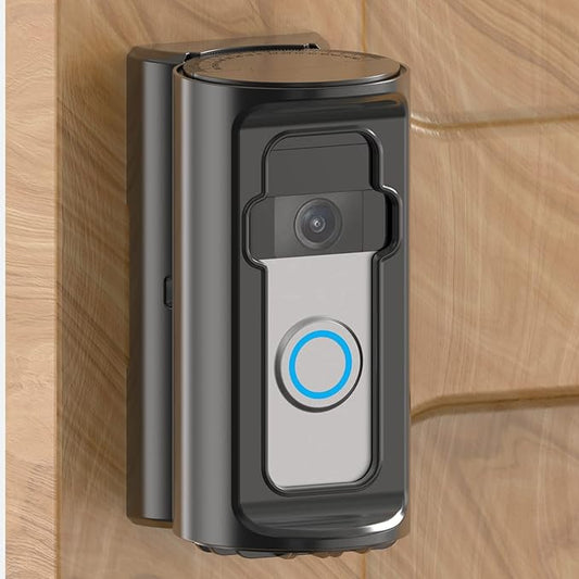 Anti-Theft Video Doorbell Mount，Adjustable 360° Degree Doorbell Angle No-Drill Mount Compatible with Ring Battery Doorbell /Plus/Pro Video Doorbell Upgrade Corner Kit for Houses,Apartments