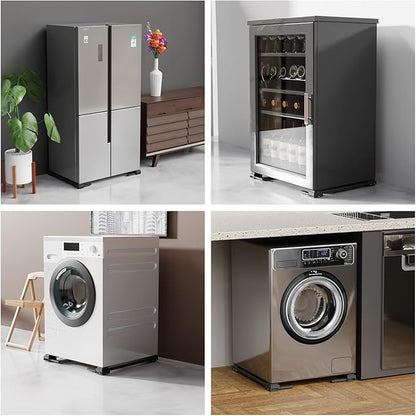KVRG Appliance Rollers Heavy Duty,Newest Extendable Appliance Sliders,Liftable Washing Machine Base,Easily Move Washer and Dryer Machines,Refrigerators,Furniture-Grey