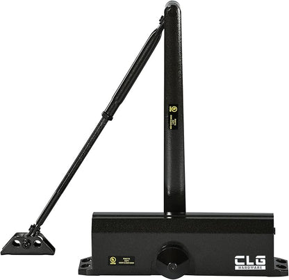 CLG HARDWARE Medium/Heavy Duty Commercial Door Closer DC7016 - Surface Mounted, Grade 1- ADA & UL 3 Hour Fire Rated, Adjustable Size 1-6 for Entrances & Aluminum Storefronts - US10B Dark Bronze