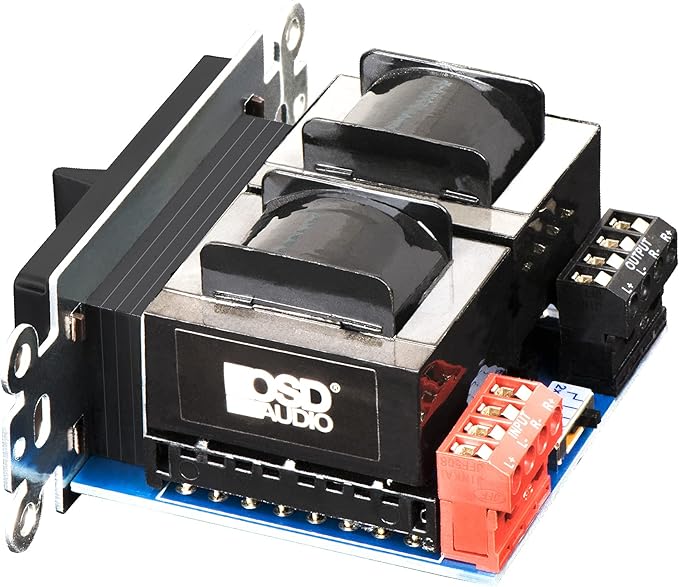 OSD Audio 300W in Wall Volume Control Impedance Matching for Home Speakers, Slider Black VMS300